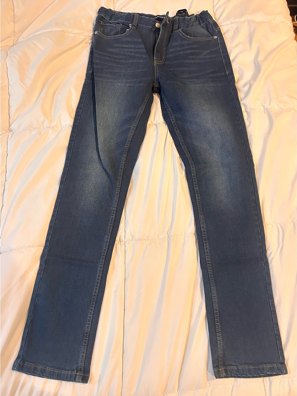 Calvin Klein Kids Dark Blue Straight-Leg Jeans